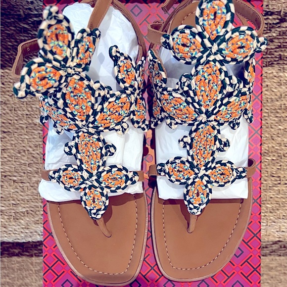 Tory Burch Shoes - Tory Burch Multicolor Braided Sandals